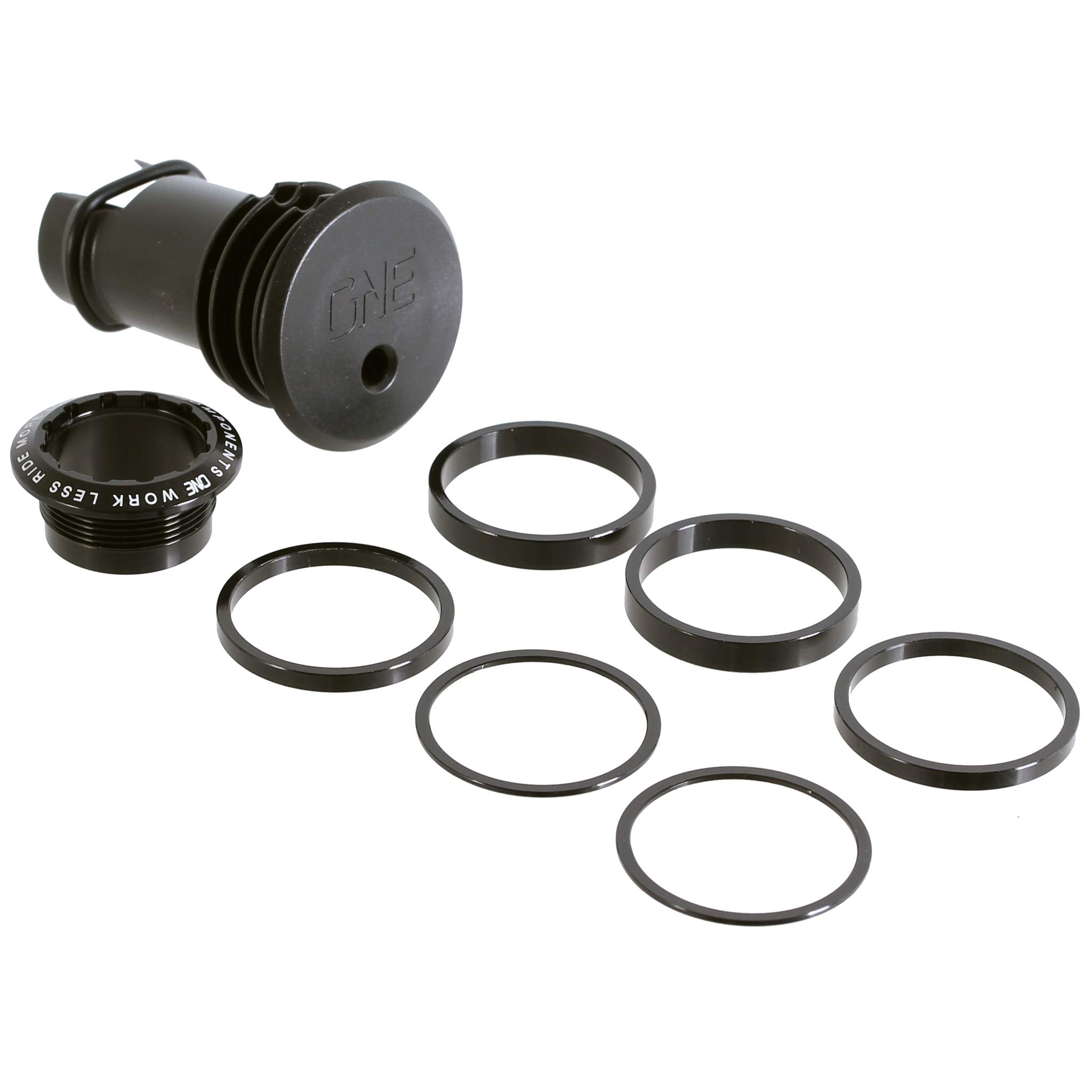 OneUp Components EDC Threaded Top Cap - Black | MTB & Bicycle Accessories | Perfect for Mountain Bikes, Road Bikes & Commuter Bikes