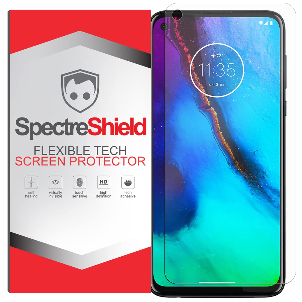 Spectre Shield Case Friendly Screen Protector for Moto G Stylus - Flexible TPU Film with Full Coverage - Clear HD Protection for Work & Entertainment