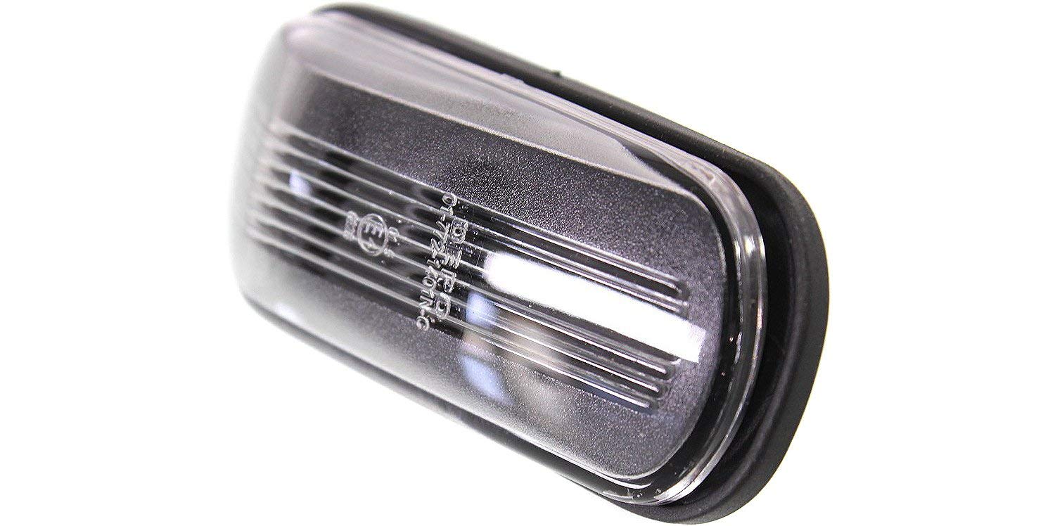 Garage-Pro Clear Side Marker Lights Set of 2 - Compatible with 2001-2003 Saab 44629 & 1999-2005 44690 Models - Front, Driver & Passenger Side Repeater Lamps with Housing - Perfect for Night Driving & Car Customization
