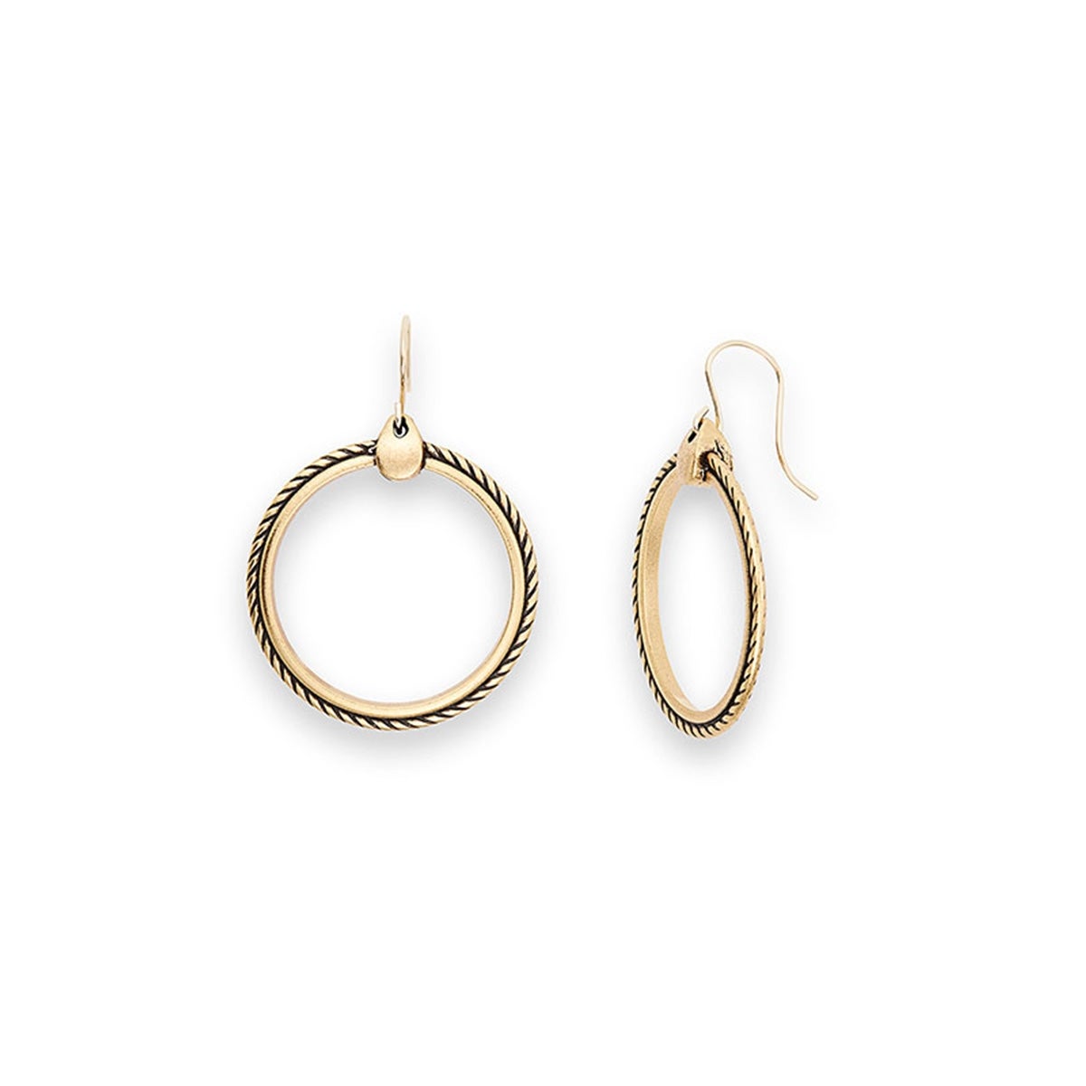 Flat Rope Hoop Earrings for Women - Trendy Gold & Silver Fashion Jewelry - Perfect for Everyday Wear, Parties & Gifts