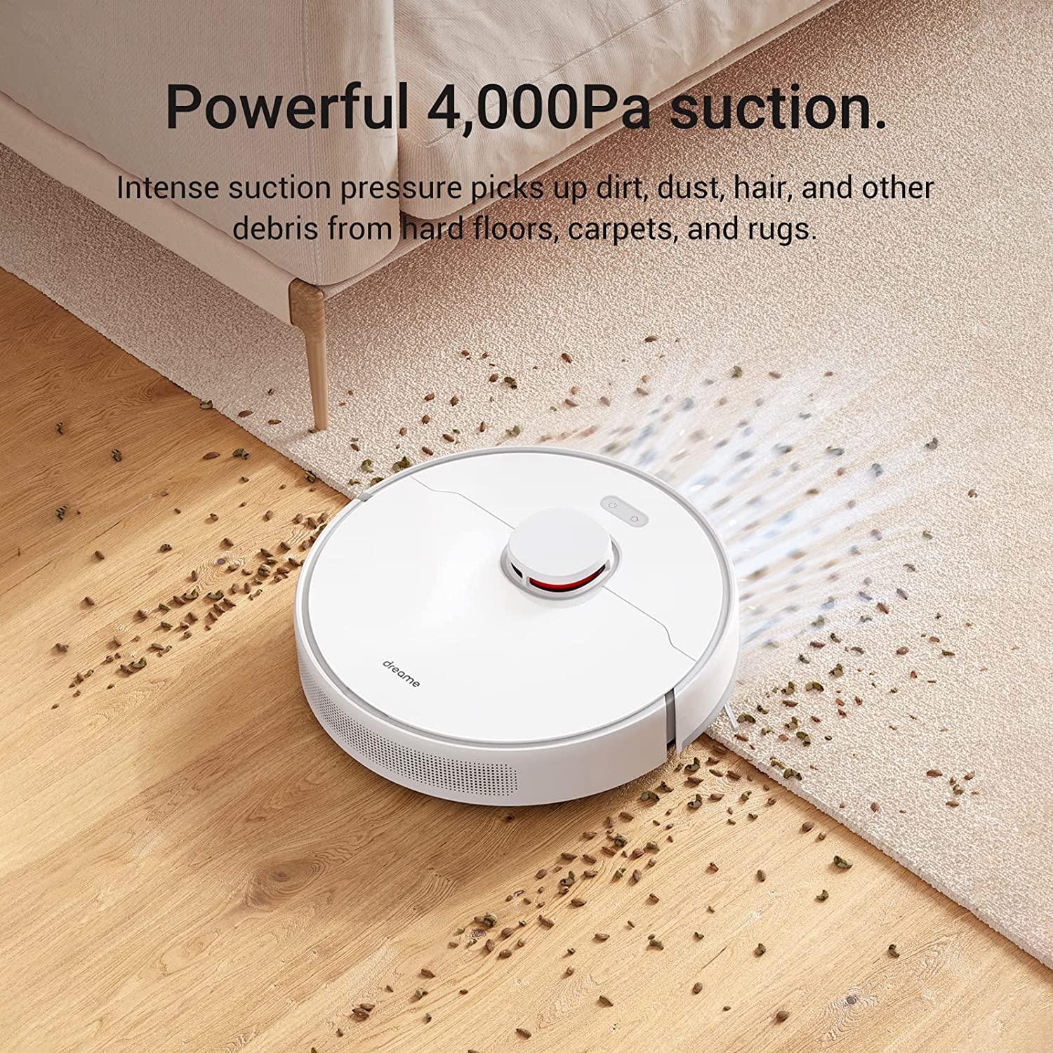 Dreame D10 Plus Robot Vacuum and Mop with Auto Empty Dock - Smart Self-Cleaning Cordless Vacuum for Hardwood Floors & Carpets - Perfect for Pet Hair, Daily Cleaning & Large Homes