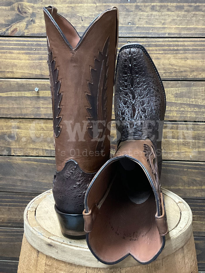 Black Jack BR2050 V4 Men's Snapping Turtle Western Boots - Dark Brown Leather Cowboy Boots for Riding, Country Style & Outdoor Wear