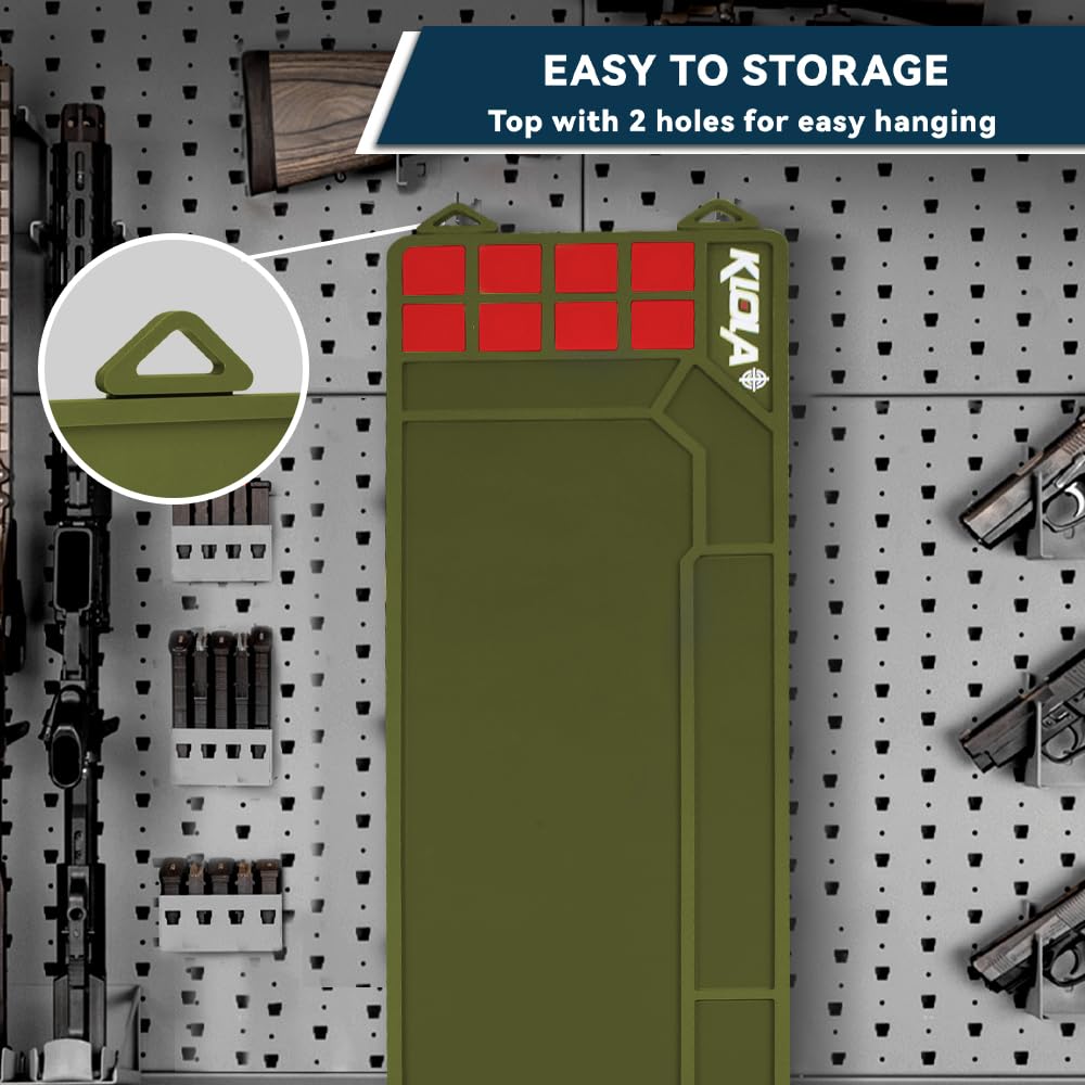 Premium Gun Cleaning Mat - Non-Slip Thick Rubber Pistol & Rifle Maintenance Pad for Shotguns, Handguns & Firearms | Perfect for Home Gun Care, Range Days & Workshop Use