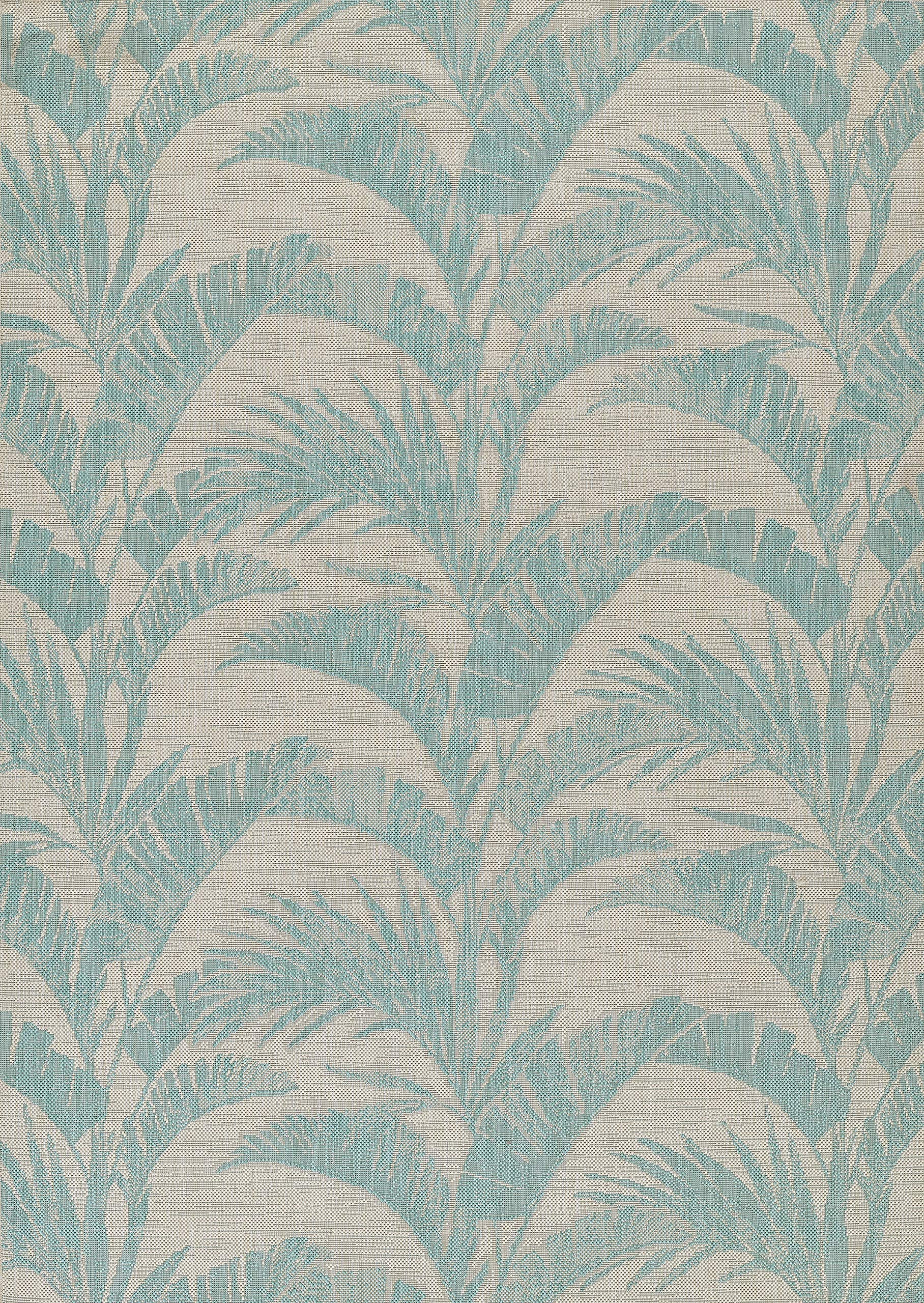 Nolita Rugs Pixie Aqua Indoor/Outdoor Area Rug 5'3