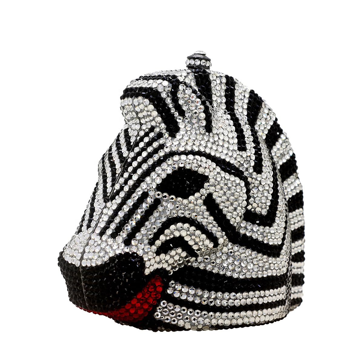Luxury Sparkly Rhinestone Crystal Women's Mini Horse Head Evening Clutch Purse - Elegant Handbag for Party, Prom, Banquet & Special Occasions