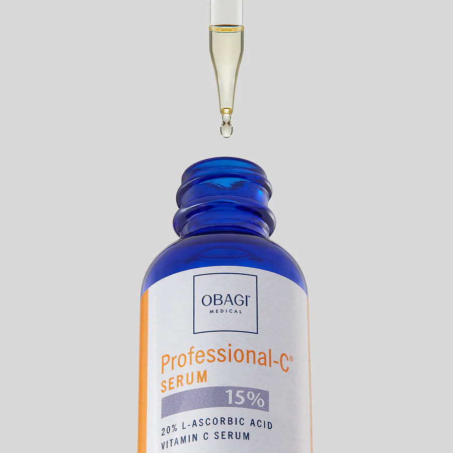 Obagi Professional C Serum 15% - Vitamin C Facial Serum for Brightening & Anti-Aging | Dermatologist Recommended for Dark Spots & Wrinkles | Perfect for Daily Skincare Routine & Nighttime Treatment
