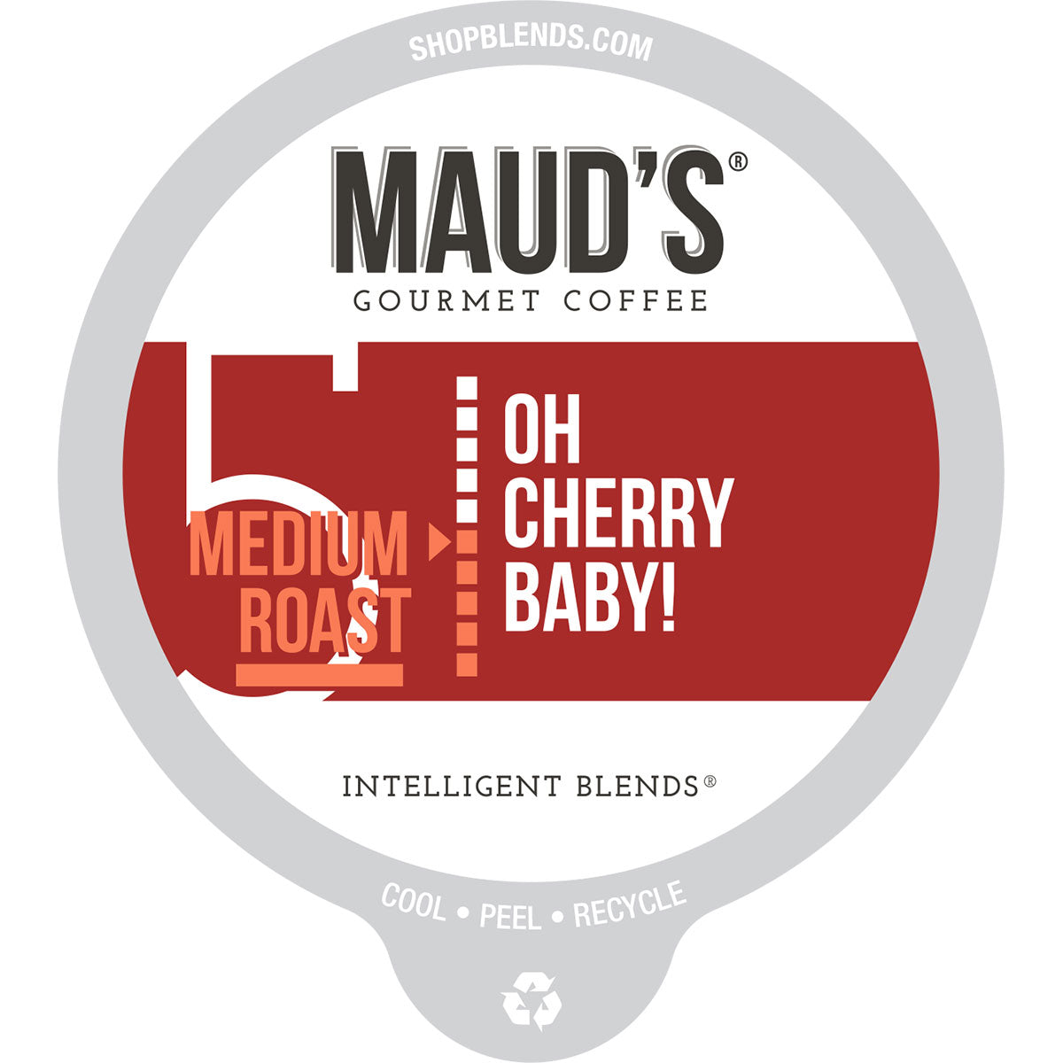 Premium Maud's Cherry Flavored Coffee Pods - Single Serve K-Cup Compatible - Rich & Smooth Taste - Perfect for Morning Brew, Office Break, or After-Dinner Treat