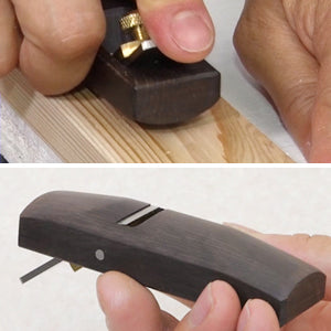 Premium Kakuri Mini Ebony Hand Plane Complete Set - 14-Piece Woodworking Tool Kit for Fine Carpentry & DIY Projects | Perfect for Furniture Making, Model Building & Detailed Wood Carving