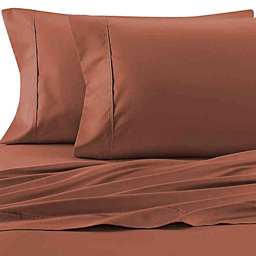 Therapedic Celliant 400-Thread-Count Standard Pillowcase Set (2 Pack) - Breathable Terracotta Color for Enhanced Sleep & Recovery - Perfect for Bedroom, Hotel, or Travel Use