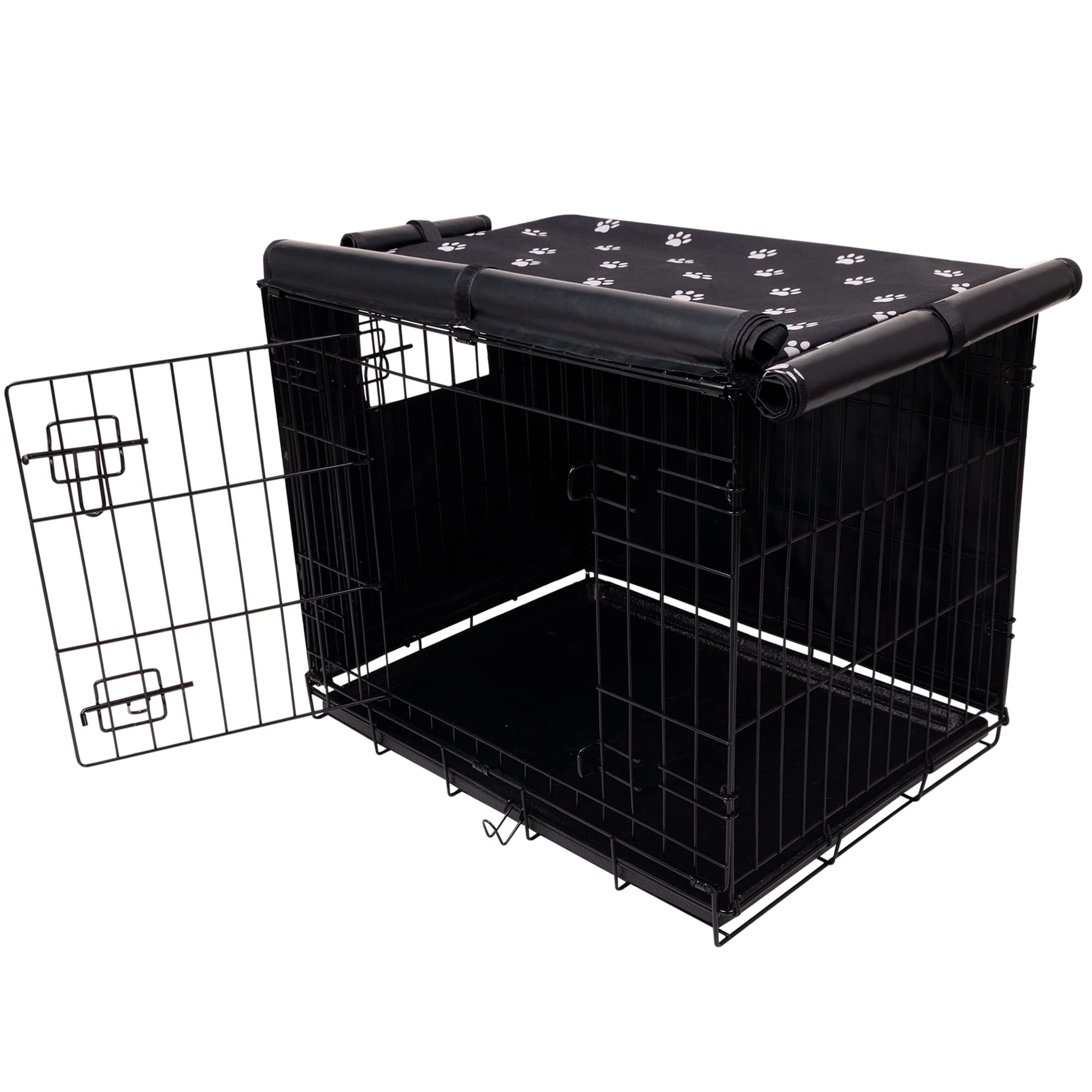 30 Inch Dog Crate Cover - 600D Oxford Fabric Waterproof & Windproof Pet Kennel Cover for Wire Crate (30