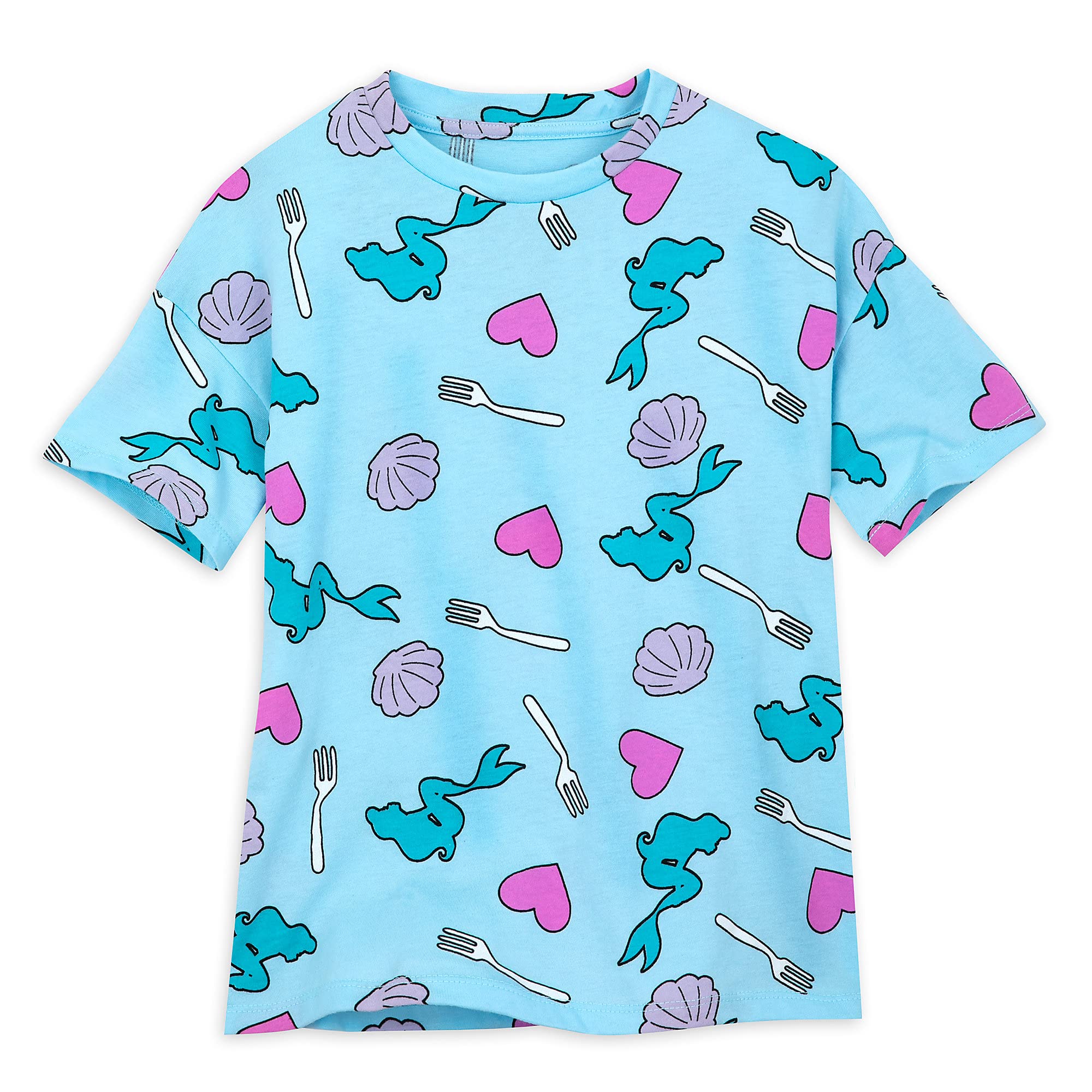 Disney Princess Ariel T-Shirt for Girls - The Little Mermaid Graphic Tee - Cute Cartoon Character Top for Kids - Perfect for Birthday Gifts, Halloween Costumes & Disney Theme Parties