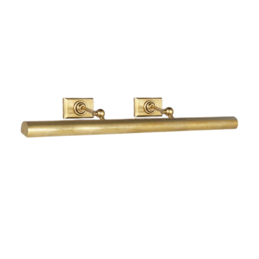 Merlin Brass Picture Light - Elegant Wall Art Lighting for Paintings & Photos - Perfect for Galleries, Living Rooms & Bedrooms