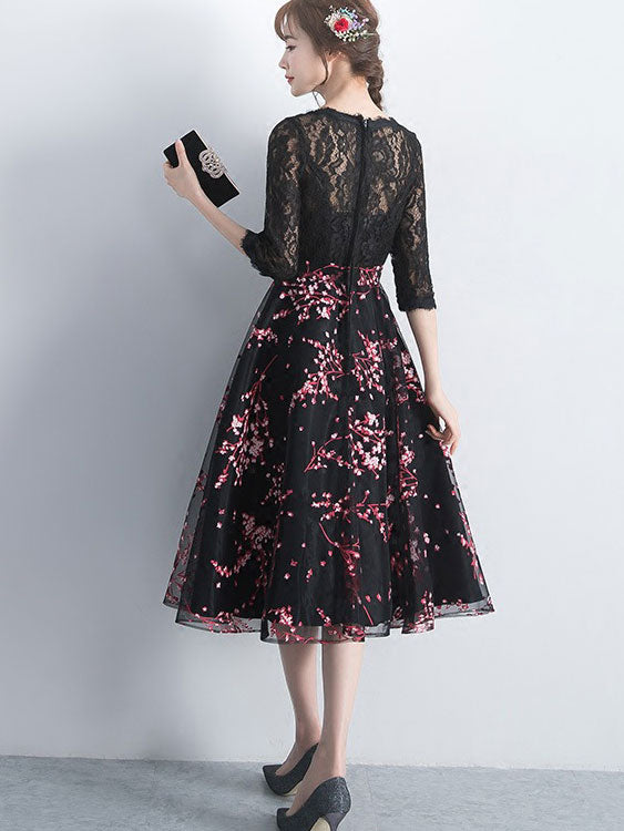 2023 Summer Floral Fit & Flare Midi Dress - Women's Casual Sundress for Beach, Vacation & Outdoor Parties
