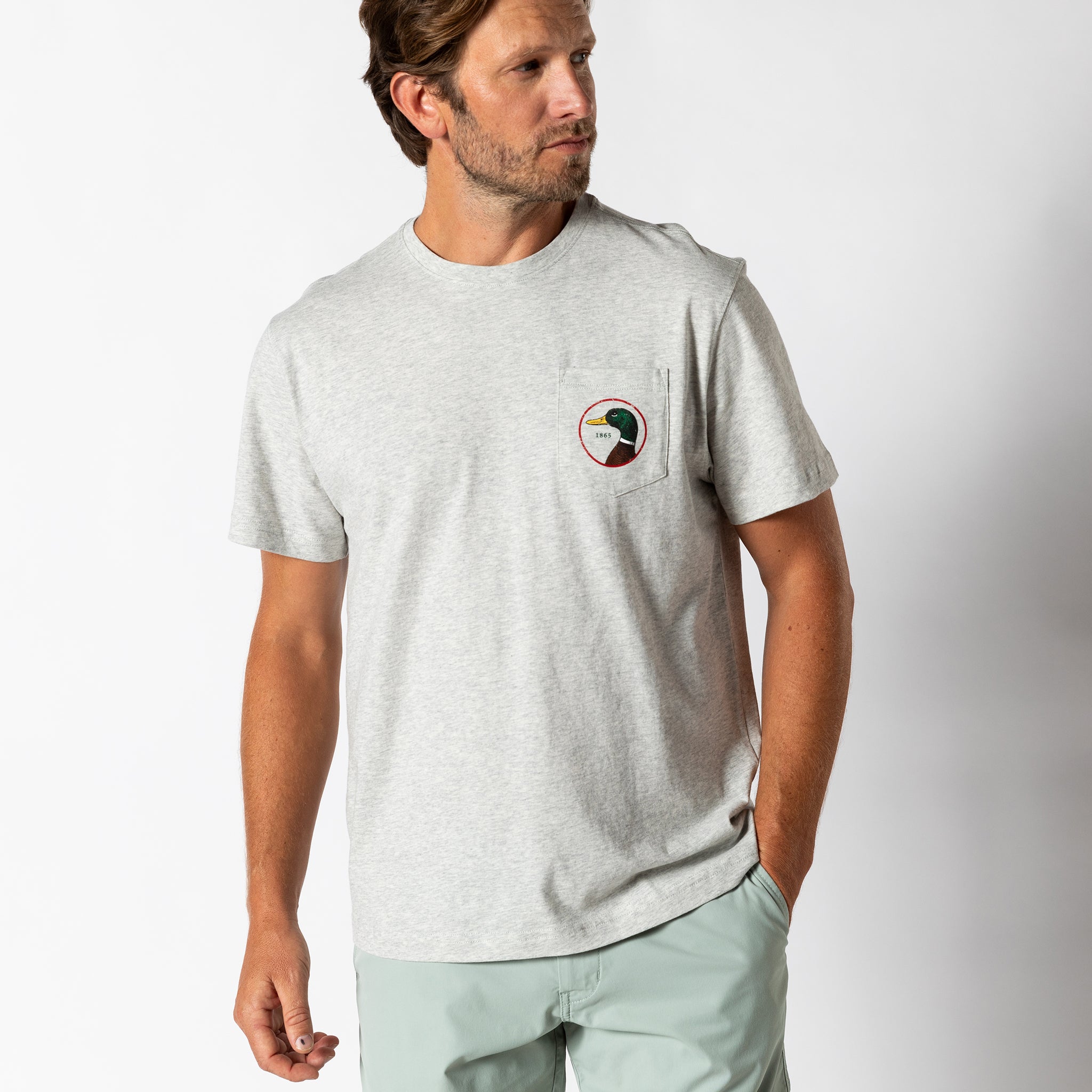 Custom Logo Short Sleeve T-Shirt - Premium Varsity Grey Cotton Tee for Men & Women - Perfect for Team Uniforms, Corporate Events & Casual Wear