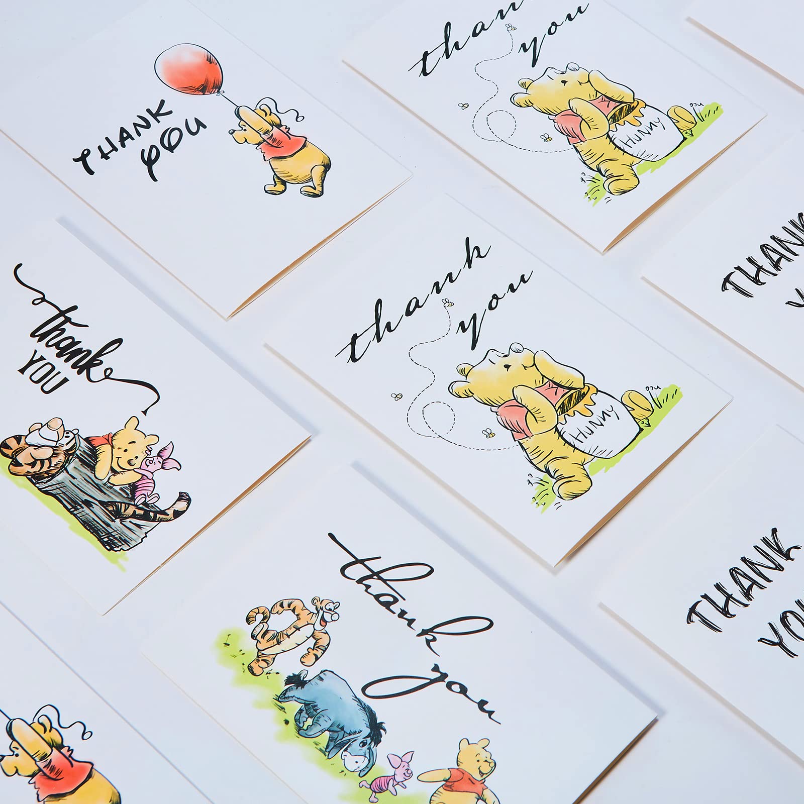 40 Pack Bear Thank You Cards with Envelopes & Stickers - Blank Greeting Note Cards for Wedding, Employee Appreciation, Business, Baby Shower - 4x6 Inch - Perfect for Gratitude Notes, Thank You Messages and Special Occasions