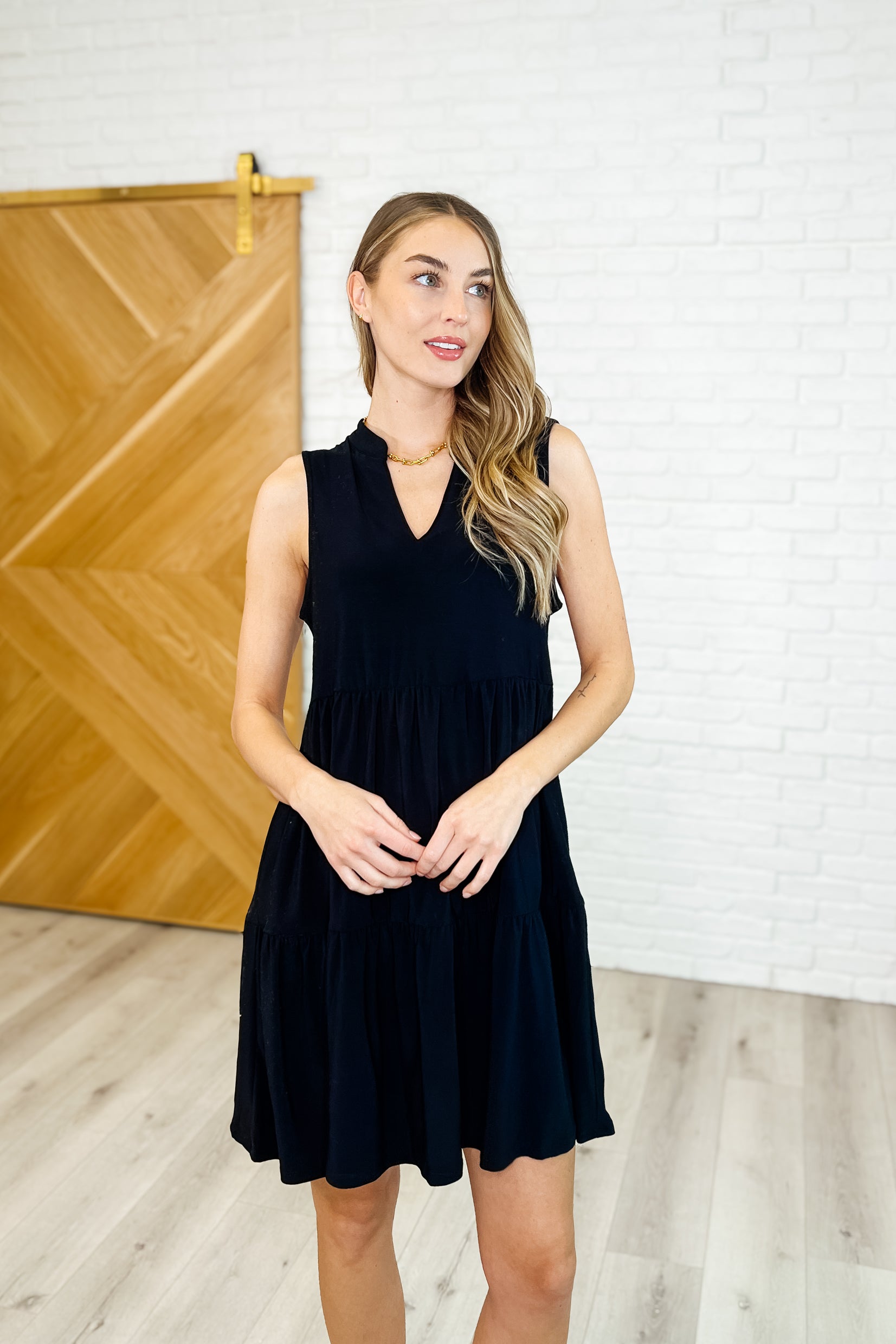 Lizzy Tiered Tank Dress in Black | Women's Flowy Summer Dress for Casual & Beach Wear | Perfect for Outings, Vacations & Date Nights