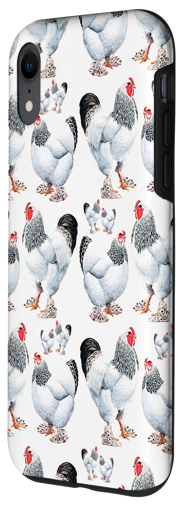 iPhone XR Case - Cute Chicken & Rooster Design, Shockproof Protective Cover for iPhone XR - Perfect for Farmhouse Style, Country Living & Animal Lovers