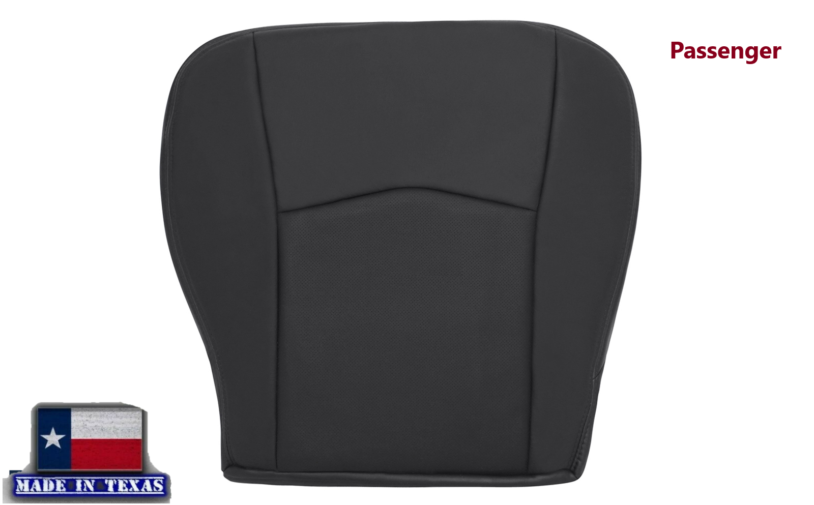 2004-2009 Cadillac SRX Genuine Leather Perforated Seat Covers - Ebony Black | Premium Car Interior Upgrade for Comfort & Style | Perfect for Road Trips & Daily Commutes