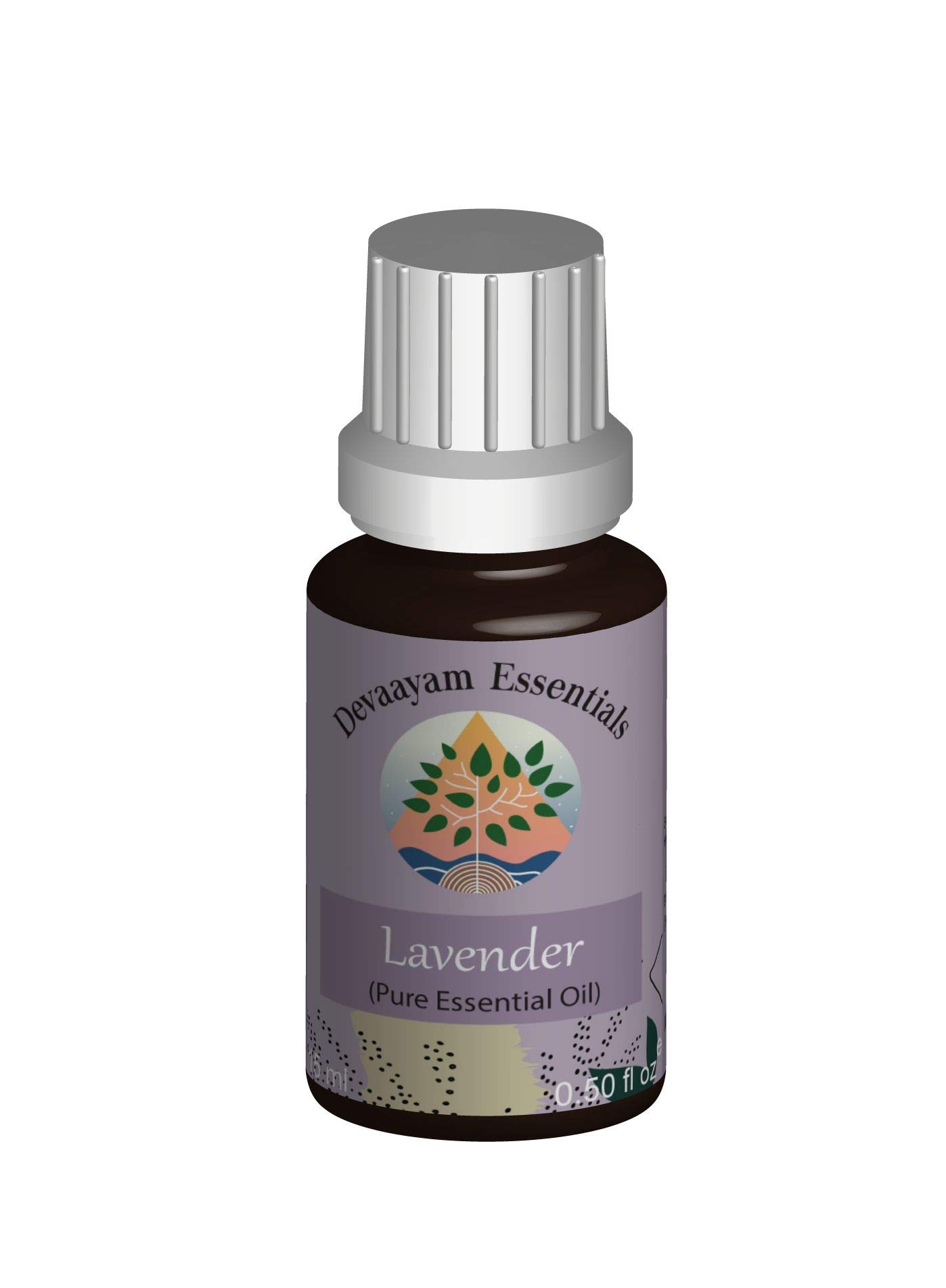 Organic Lavender Essential Oil for Skin Care, Aromatherapy Diffuser, Hair Growth | 100% Pure Therapeutic Grade | 15ml Bottle | Perfect for Relaxation, Stress Relief & Home Spa