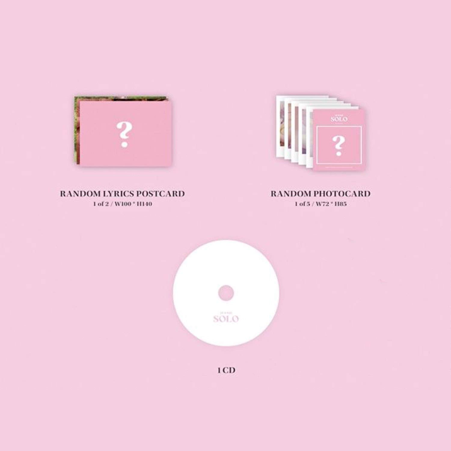 BLACKPINK JENNIE SOLO Album CD + Photobook + Lyrics Postcard + Photocard Set | Official K-POP Merchandise | Perfect for K-POP Fans & Collectors | Great Gift for Birthdays & Special Occasions