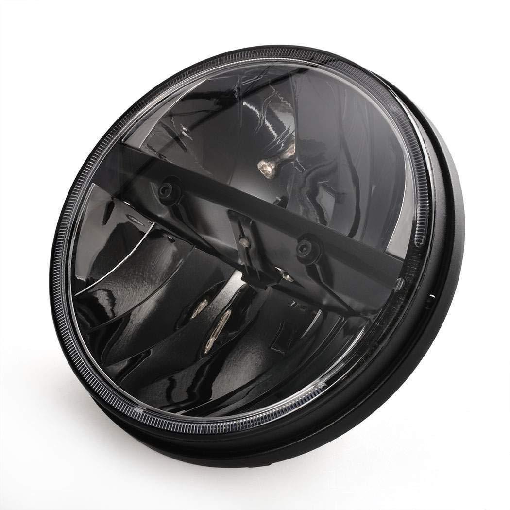 Eagle Lights Complex Reflector Series 7 Round LED Headlight with LED Passing Lights for Harley Davidson Motorcycles - High Visibility for Night Riding & Cruising