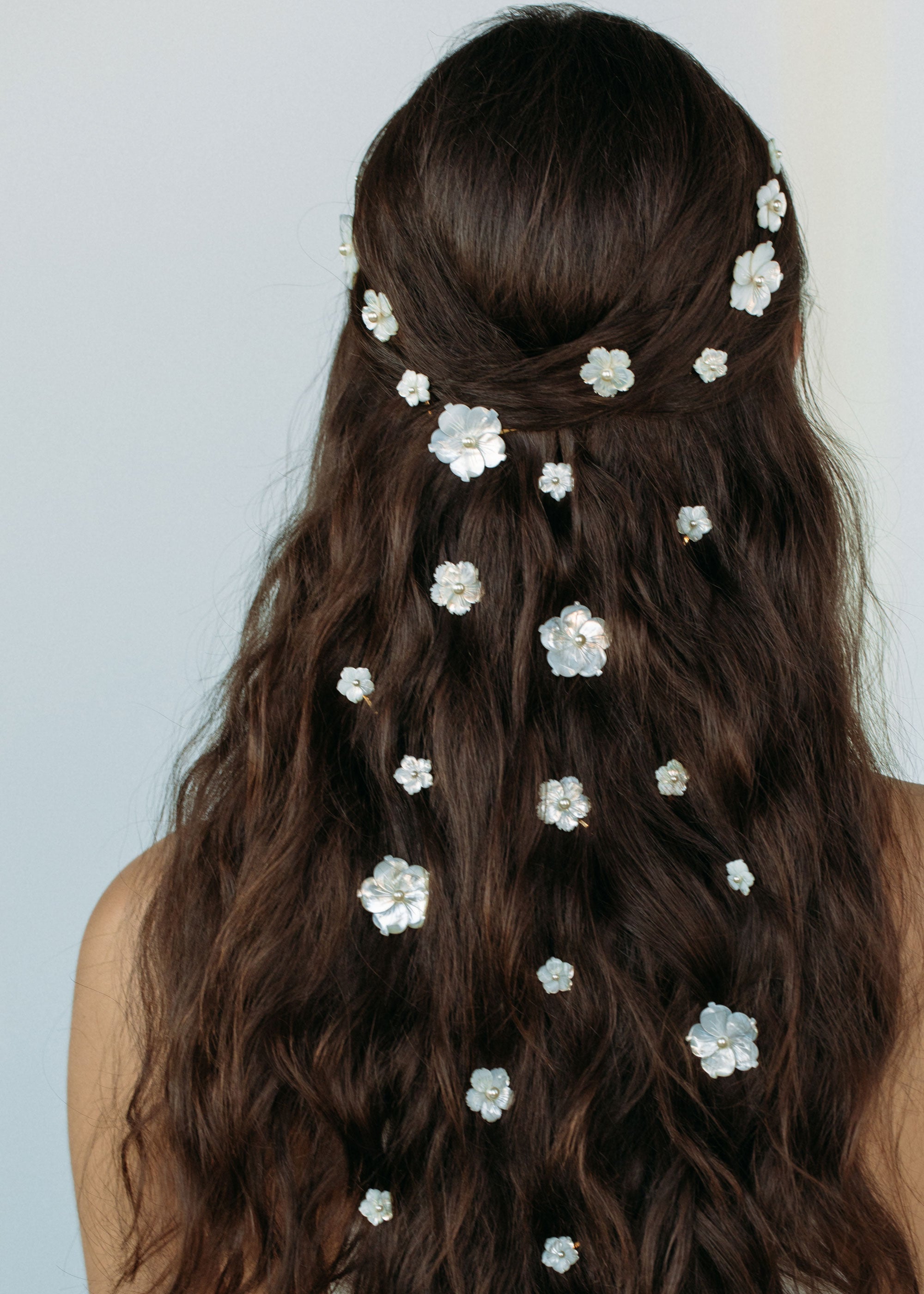 Zia Bobby Pins - Mother of Pearl Hair Clips for Women, Secure Hold Hair Accessories for Wedding, Prom, Party & Everyday Use