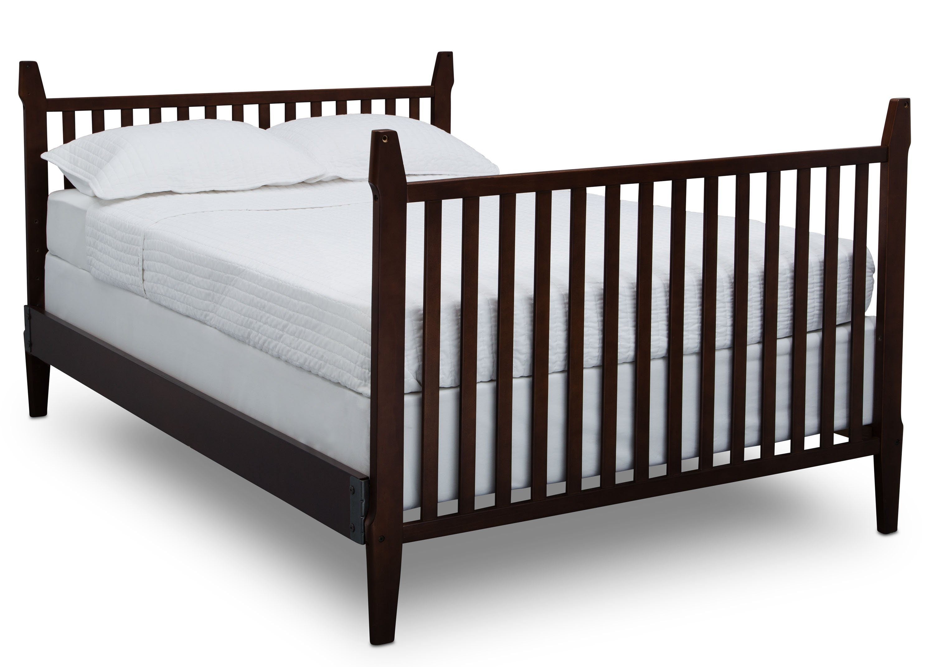 Mid Century Modern 5-in-1 Convertible Crib - Classic Nursery Furniture for Baby to Toddler Bed | Perfect for Small Spaces & Modern Nurseries