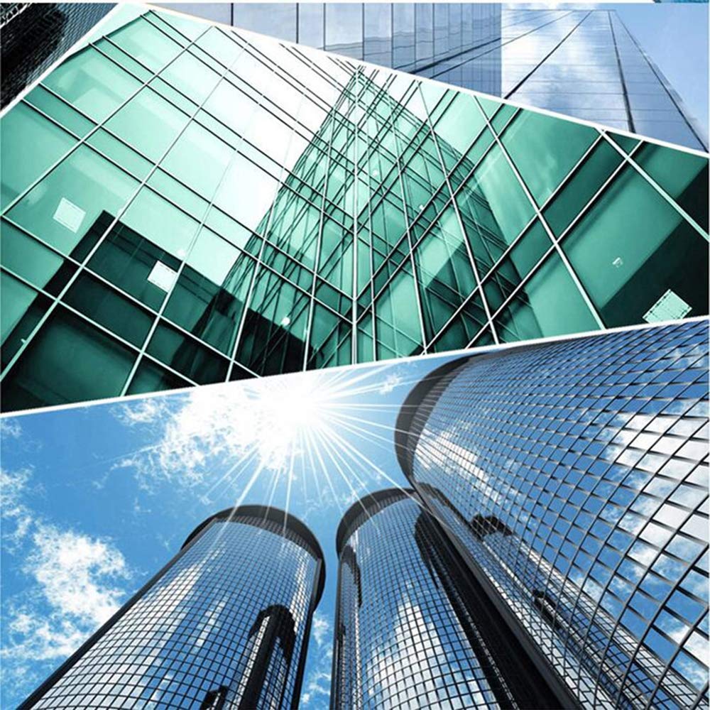 One Way Mirror Privacy Window Film - Reflective Sun Blocking Adhesive Tint for Glass (35.4