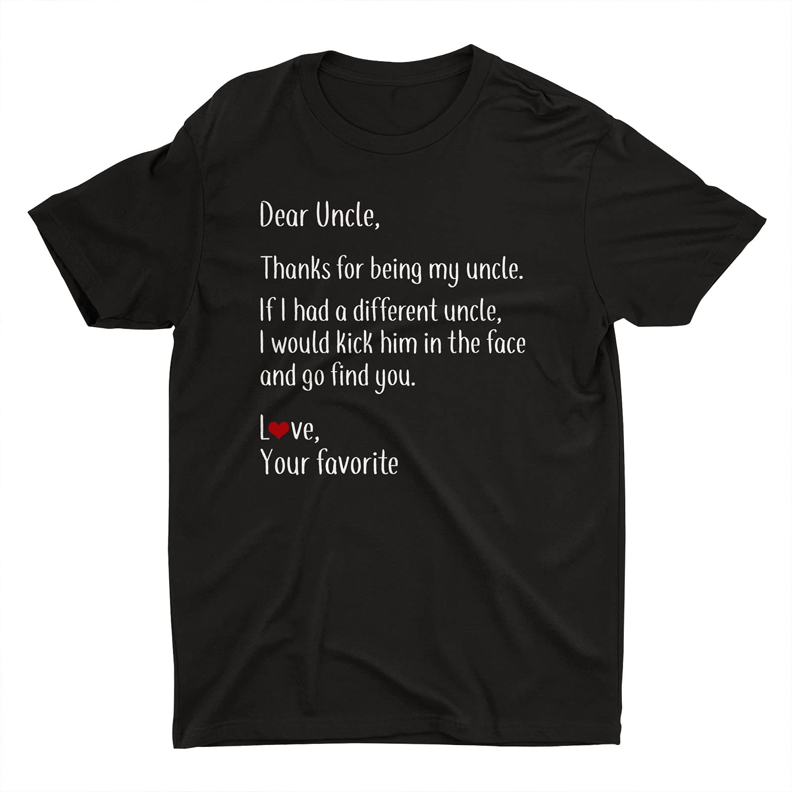Funny Uncle T-Shirt for Men & Women - Crazy Love Shirts Unisex Tee - Perfect Birthday Gift for Uncle - Comfortable Cotton Casual Wear for Family Gatherings & Parties