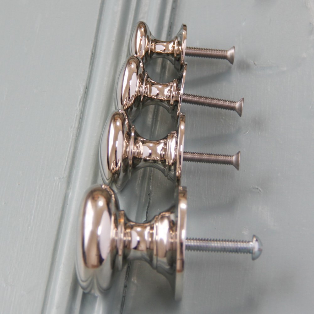 Polished Nickel Cabinet Knob - Elegant & Durable Hardware for Kitchen & Bathroom Cabinets - Perfect for Modern Home Decor & DIY Projects