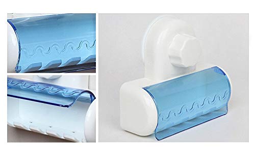 5-Pack Dust-Proof Toothbrush Holder with Strong Suction Cups - Wall Mount Bathroom & Kitchen Organizer for Toothbrushes, Razors, and Beauty Tools | Perfect for Family Homes, Dorms, and Travel