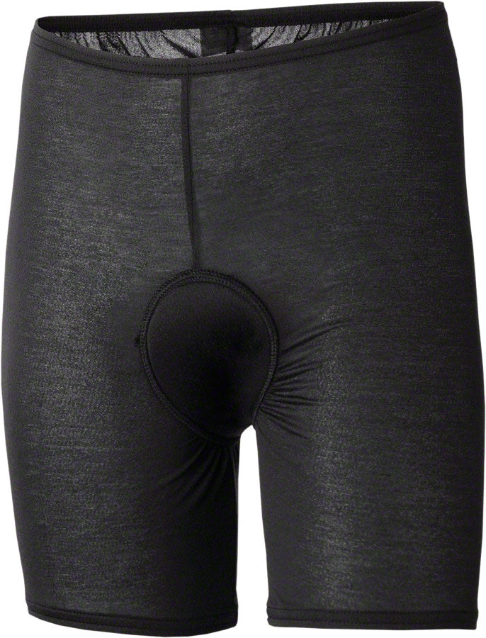 **Andiamo Women's Padded Cycling Shorts - Black, Large, Lycra Spandex for Comfort & Performance | Perfect for Biking, Spinning & Indoor Workouts**