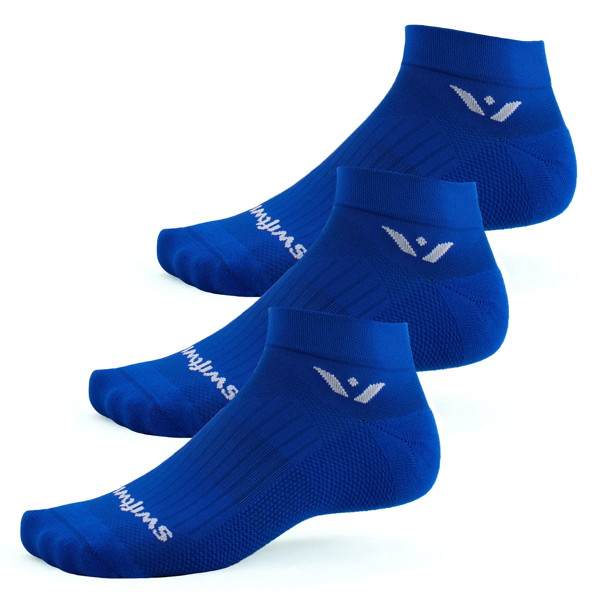 Swiftwick ASPIRE (3 Pairs) Performance Running & Cycling Socks - Breathable Compression Socks for Men & Women - Ideal for Marathon, Gym Workouts & Outdoor Sports
