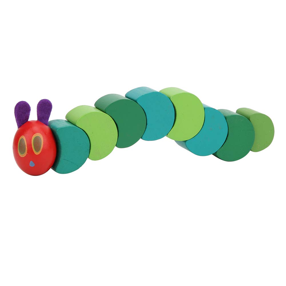 LZKW Durable Wooden Hungry Caterpillar Toy Set - 5PCS Montessori Learning Toys for Toddlers & Kids - Perfect for Early Childhood Education, Birthday Gifts, and Pretend Play