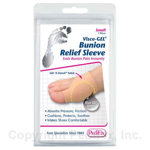 PediFix ViscoGEL Bunion Relief Sleeve - Comfortable Toe Protector for Bunions & Hammertoes - Pain Relief & Support for Women & Men - Perfect for Running, Walking & Daily Activities