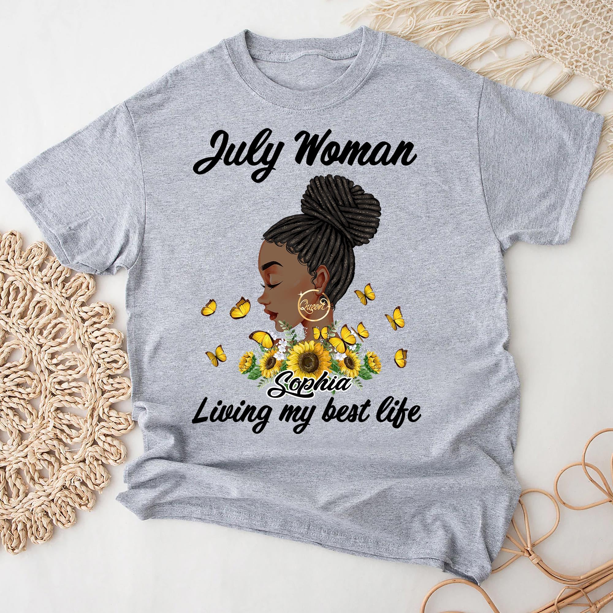 Custom July Birthday T-Shirts for Women - July Queen & July Baby Shirts - Unique Birthday Gifts for Her - Perfect for Birthday Parties, Celebrations & Summer Outfits
