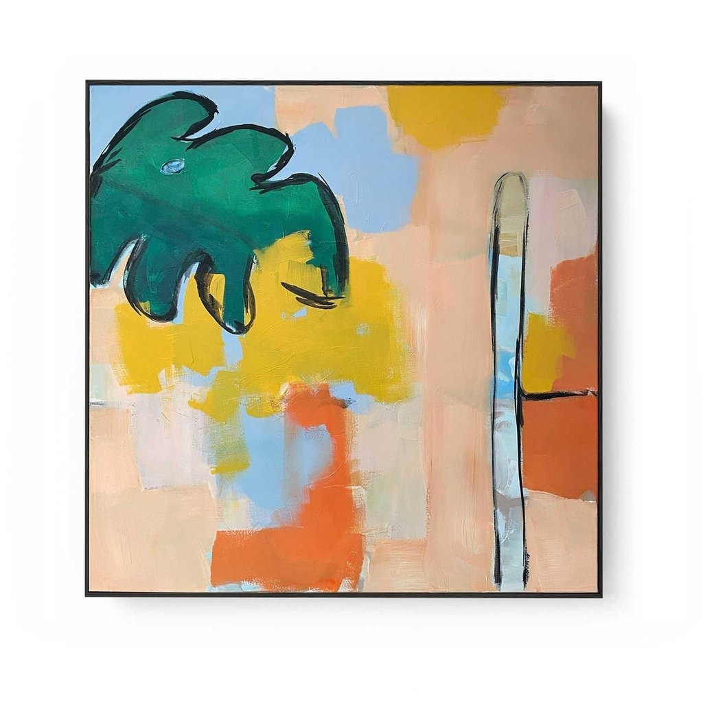 Urban Jungle Original Painting - Handmade Wall Art for Home & Office Decor - Perfect for Living Room, Bedroom & Office Spaces