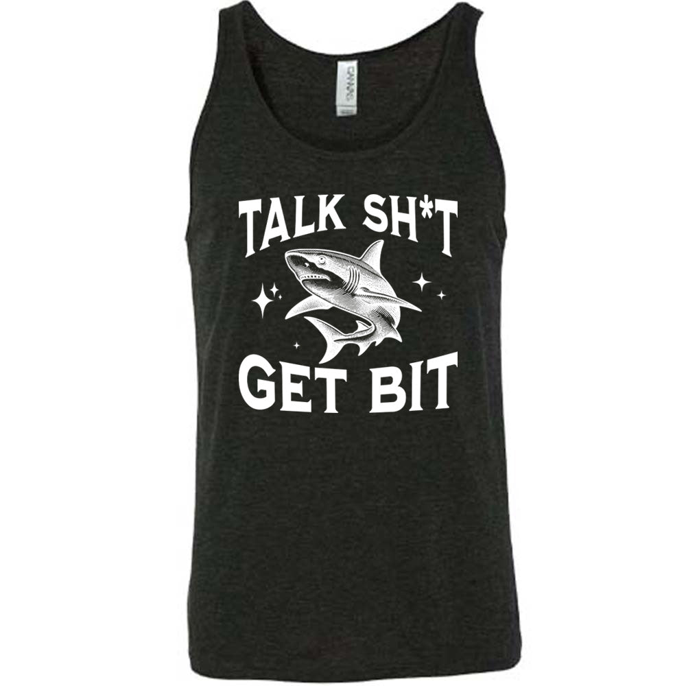 Talk Shit Get Bit Unisex T-Shirt - Funny Sarcastic Graphic Tee for Men & Women - Perfect for Casual Wear, Parties & Gifts