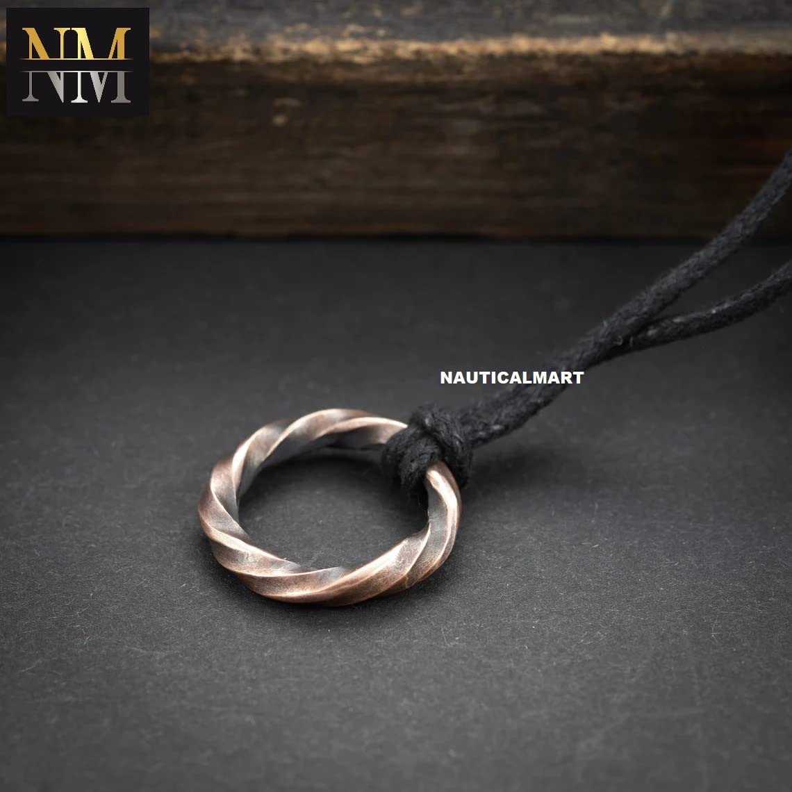 Handmade Viking Copper Necklace for Men - Unique Hand-Forged Minimalist Jewelry - Perfect Christmas & Birthday Gift for Boyfriend, Husband, or Him - Ideal for Everyday Wear, Special Occasions & Viking Lovers