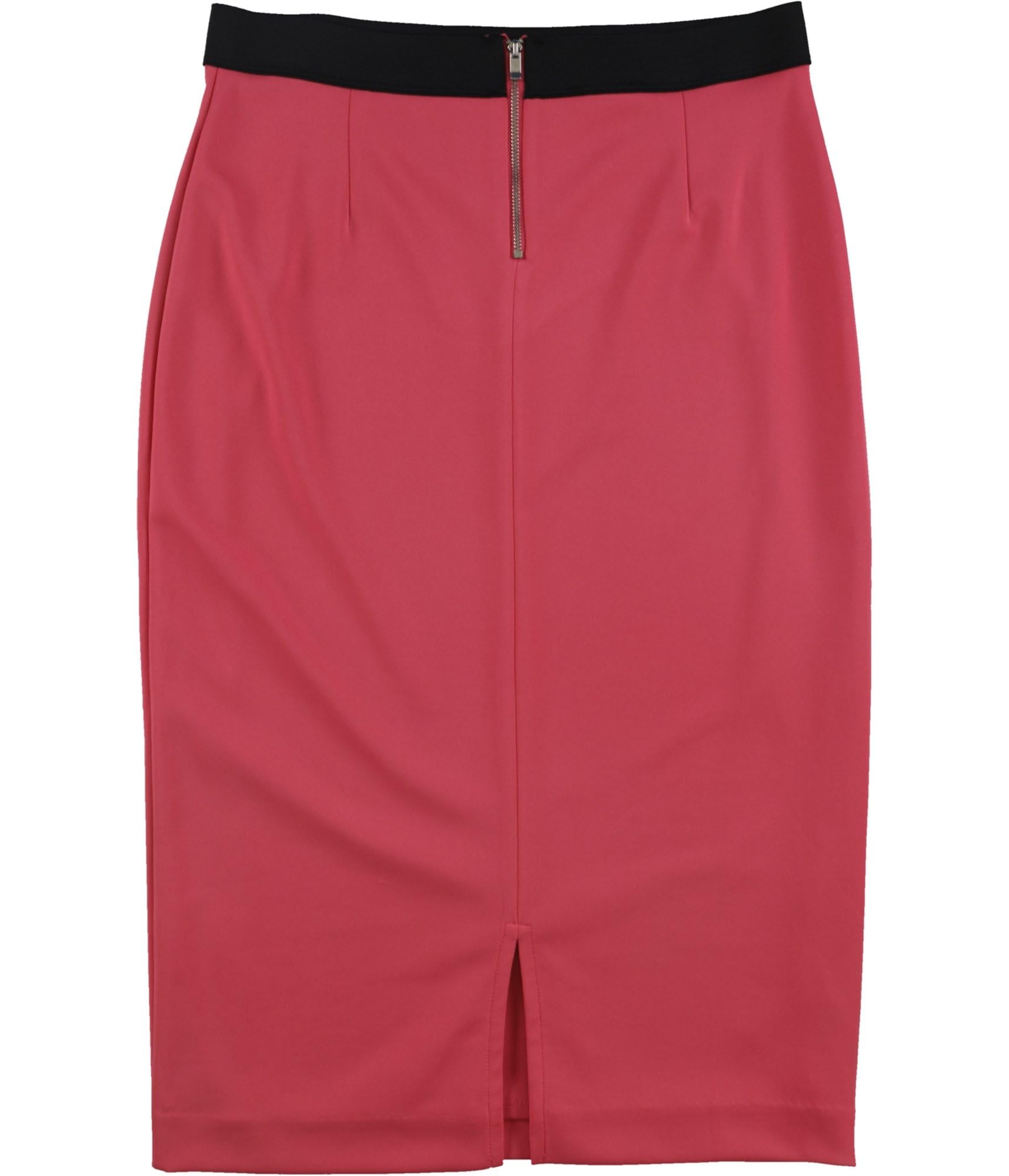 Alfani Women's Stretchy Scuba Pencil Skirt - Slim Fit Office Work Skirt in Pink, Size XS - Perfect for Business Attire, Cocktail Parties & Formal Events