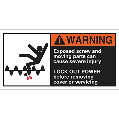 Brady 96165 Cema Safety Labels - 12 Packs (5 Labels Each) | OSHA Compliant Hazard Warning Signs for Workplace Safety & Industrial Use