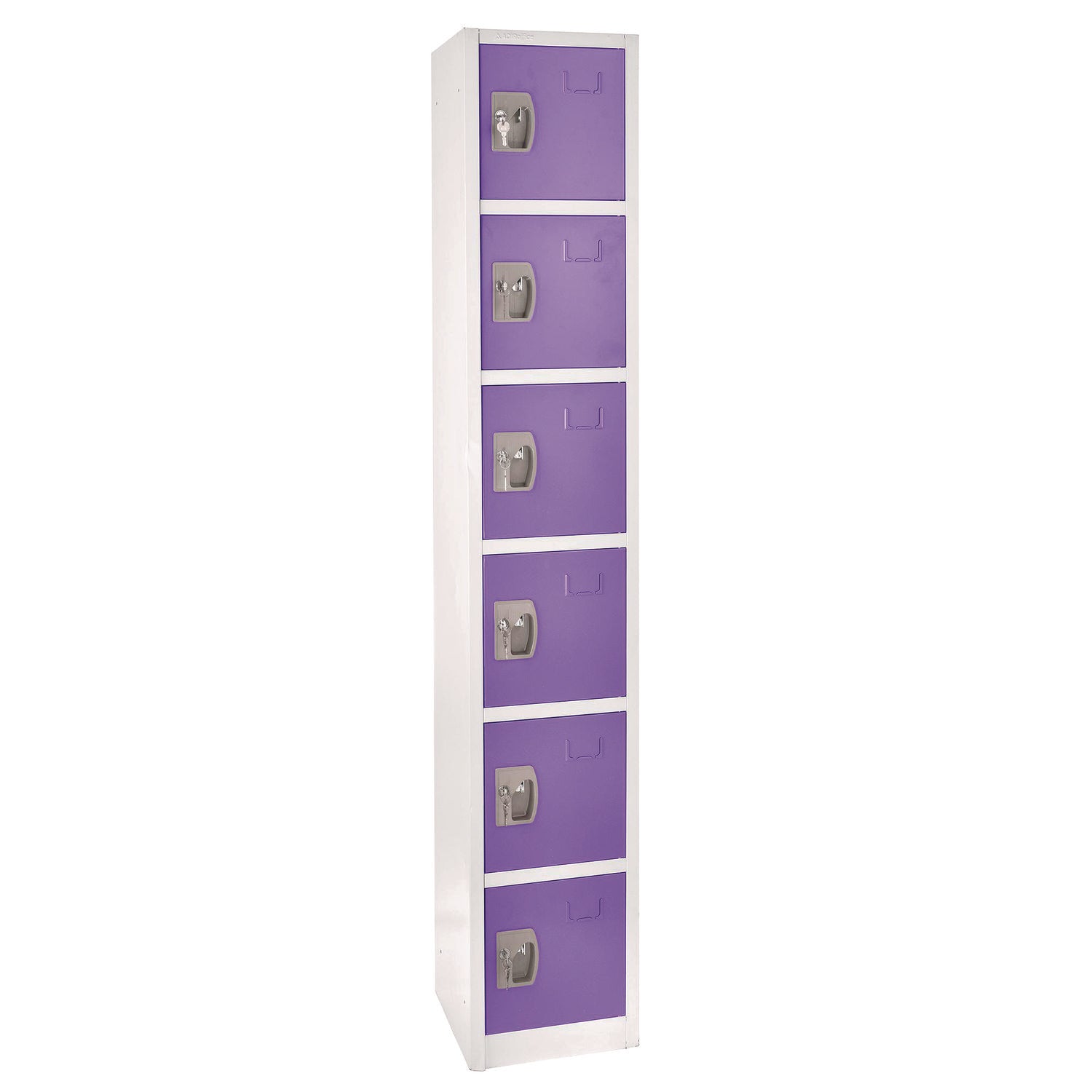 AdirOffice 6-Compartment Steel Storage Locker - 12