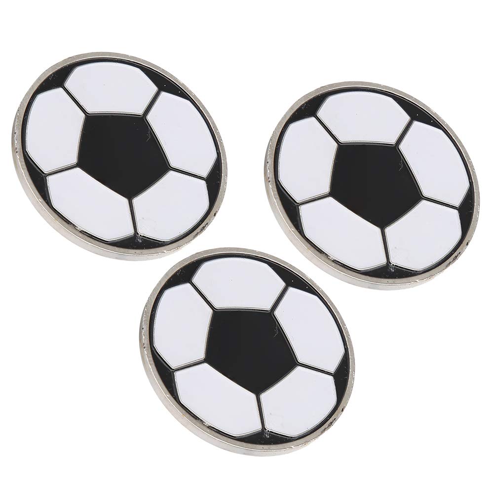3Pcs Soccer Flip Coin Set - Referee Toss Coin for Football Games, Training & Outdoor Sports - Durable Soccer Supplies for Side Selection & Match Decisions (Perfect for Coaches, Referees & Players)