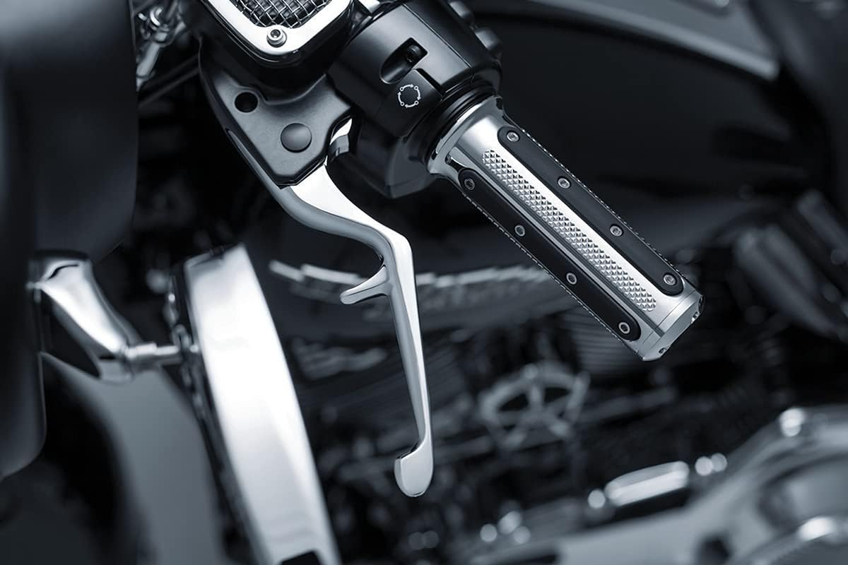 Kuryakyn 1843 Chrome Motorcycle Handlebar Clutch & Brake Levers for 2014-2016 Harley-Davidson Touring Bikes - 1 Pair - Easy Installation & Comfortable Ride for Long Distance Cruising