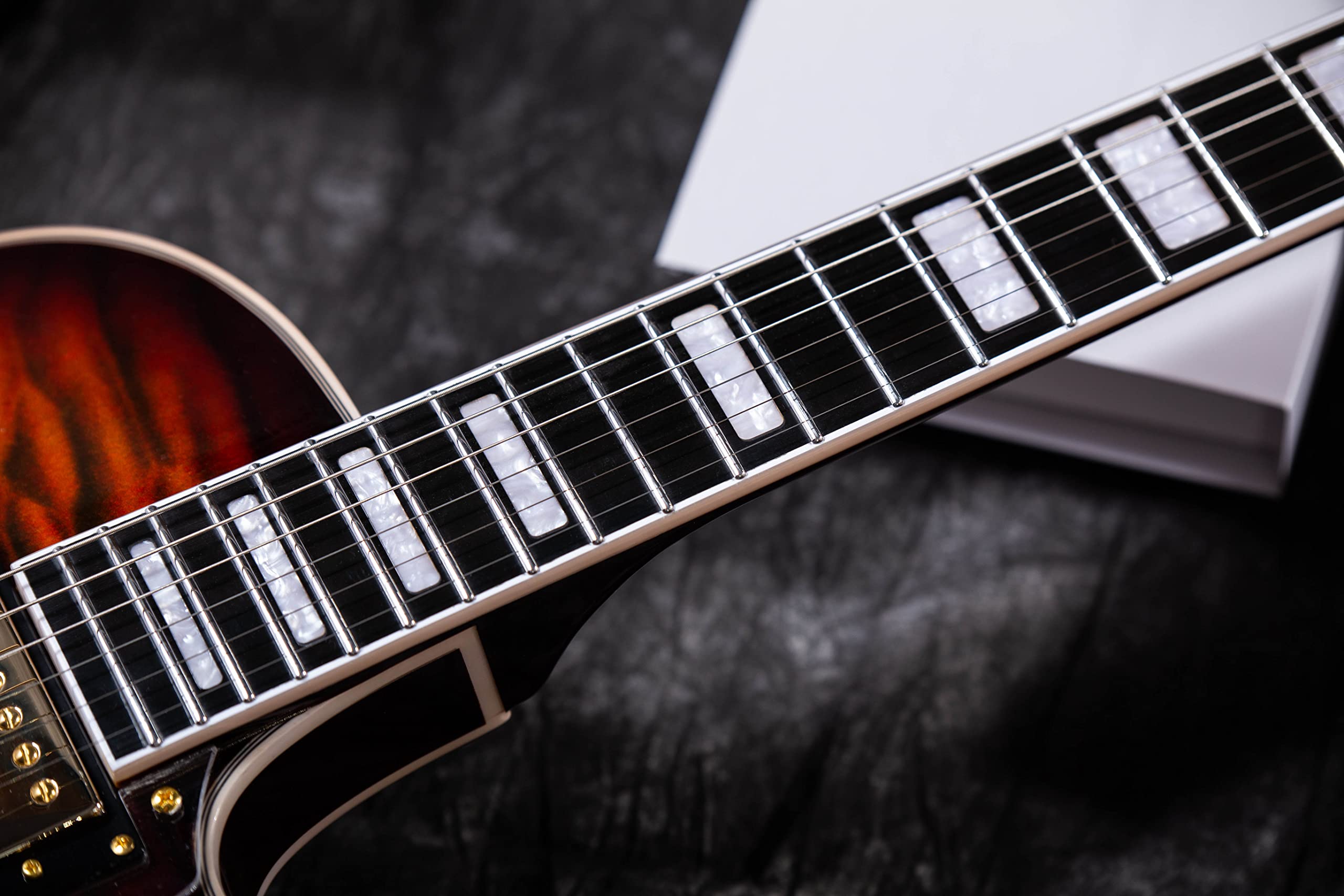 Grote LPF-001 Semi-Hollow Body Electric Guitar with Coil Splitting - Vintage Sunburst Finish & Gigbag Included | Perfect for Jazz, Blues & Rock Performances