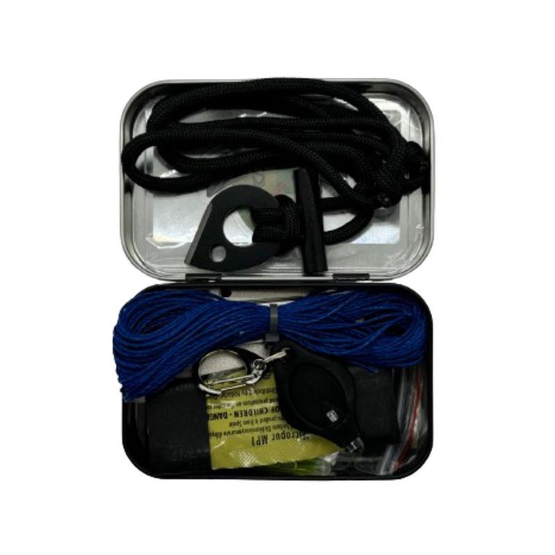 Owl Eyes Wilderness Survival Tins - Compact Emergency Kit for Outdoor Adventures, Camping, Hiking & Survival Gear - Essential for Backpacking, Bushcraft & Emergency Preparedness