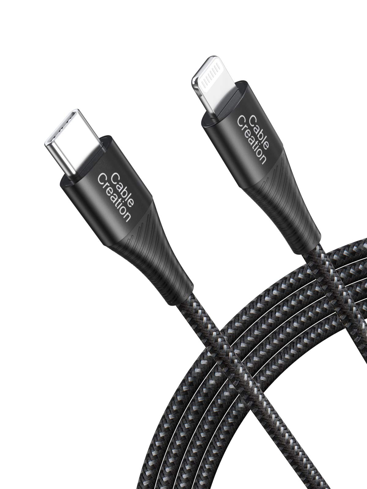CableCreation 6FT MFi Certified USB C to Lightning Cable - Fast Charging Braided Cord for iPhone 14/13/12/11/X/XS/8 Plus & AirPods Pro - Durable Charger for Home, Office & Travel