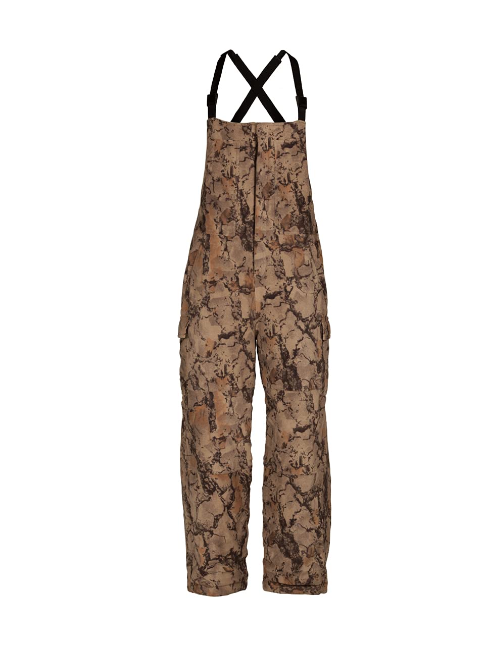 Natural Gear Windproof Fleece Bibs - Insulated Hunting Overalls for Men | Water-Resistant Camo Winter Pants for Cold Weather Hunting & Outdoor Activities
