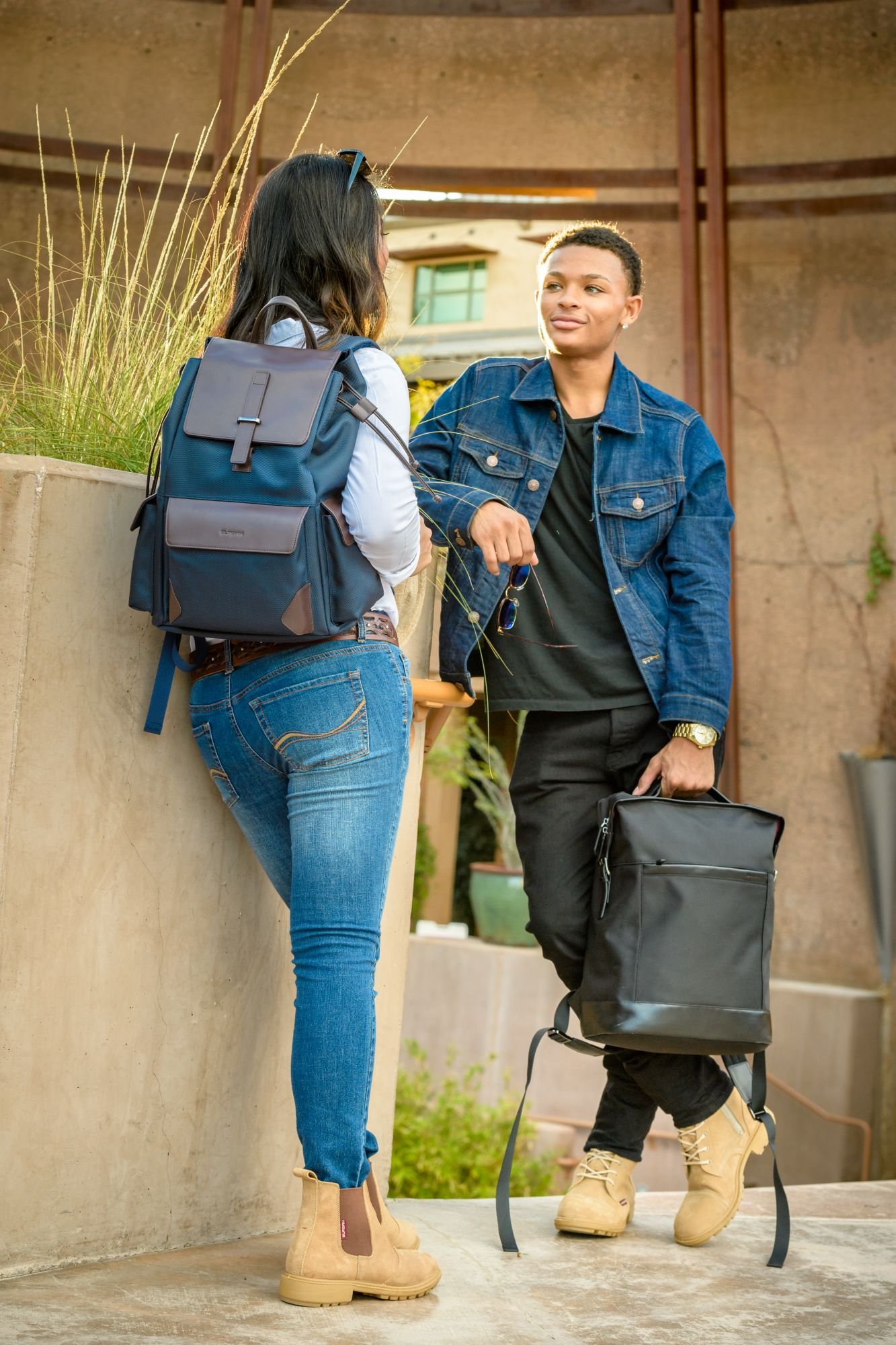 BURGAN The Upright Unisex Slim 15 Inch Business Backpack - Water-Resistant Ballistic Nylon Laptop & Tablet Bag for Work, Travel & Daily Commute