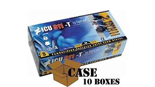 DigiCare ICU911 High-Risk EMS Latex Gloves - X-Large Case (100 Count) - Medical Grade, Powder-Free, Disposable Exam Gloves for Healthcare, First Responders & Emergency Situations